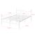 Pat metalic Apolda 140x200 cm 200 Kg alb mat [en.casa] HausGarden Leisure