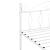 Pat metalic Apolda 120x200 cm 200 Kg alb mat [en.casa] HausGarden Leisure