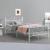 Pat metalic Apolda 120x200 cm 200 Kg alb mat [en.casa] HausGarden Leisure