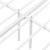 Pat metalic Apolda 120x200 cm 200 Kg alb mat [en.casa] HausGarden Leisure