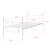 Pat metalic Apolda 90x200 cm 200 Kg alb mat [en.casa] HausGarden Leisure