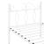 Pat metalic Apolda 90x200 cm 200 Kg alb mat [en.casa] HausGarden Leisure