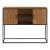 Comoda cu 2 usi  Motala 90 x 108,5 x 30 cm efect lemn nunata inchisa/negru [en.casa] HausGarden Leisure