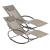 Set 2 bucati scaun balansoar gradina Almaluez B 120 Kg bej [en.casa] HausGarden Leisure