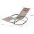 Set 2 bucati scaun balansoar gradina Almaluez B 120 Kg bej [en.casa] HausGarden Leisure