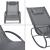 Set 2 bucati scaun balansoar gradina Almaluez DG 120 Kg gri inchis [en.casa] HausGarden Leisure