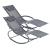 Set 2 bucati scaun balansoar gradina Almaluez DG 120 Kg gri inchis [en.casa] HausGarden Leisure