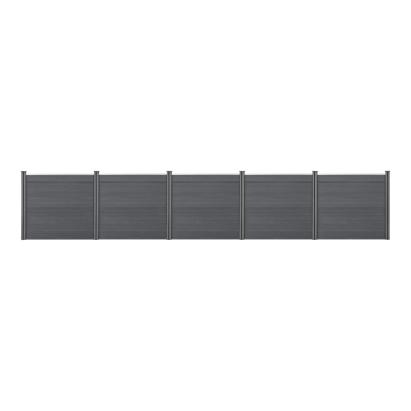 [neu.holz]® Gard Toscana, 165 x 770 cm, WPC, gri HausGarden Leisure