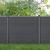 [neu.holz]® Gard Toscana, 165 x 466 cm, WPC, gri HausGarden Leisure