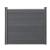 [neu.holz]® Gard Toscana, 165 x 162 cm, WPC, gri HausGarden Leisure