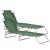 Set 2 buc sezlong pat Carcao cu spatar reglabil in 5 trepte verde inchis [casa.pro] HausGarden Leisure