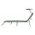 Set doua bucati sezlong pat ArgozeloDG cu spatar reglabil si parasolar verde inchis [casa.pro] HausGarden Leisure