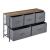 Comoda Dona cu 5 sertare gri/efect lemn [pro.tec] HausGarden Leisure