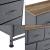 Comoda Dona cu 5 sertare gri/efect lemn [pro.tec] HausGarden Leisure