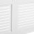 Masca protectie calorifer Positano 152x19x82cm MDF alb [en.casa] HausGarden Leisure