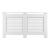 Masca protectie calorifer Positano 152x19x82cm MDF alb [en.casa] HausGarden Leisure