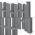[neu.holz]®  Gard Jupiter 5 panouri, 185 x 932 cm, WPC, gri HausGarden Leisure