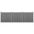 [neu.holz]® Gard Jupiter 3 panouri, 185 x 562 cm, WPC, gri HausGarden Leisure