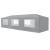 Pavilion gradina AAGP-9604 gri inchis 900 x 300 x 255 cm [casa.pro] HausGarden Leisure