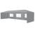 Pavilion gradina AAGP-9604 gri inchis 900 x 300 x 255 cm [casa.pro] HausGarden Leisure