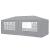 Pavilion gradina AAGP-9603 gri inchis 600 x 300 x 255 cm [casa.pro] HausGarden Leisure