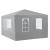 Pavilion gradina AAGP-9602 gri inchis 400 x 300 x 255 cm [casa.pro] HausGarden Leisure