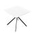 Masa bucatarie HTAT-9208 alb patrata [en.casa] HausGarden Leisure