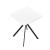 Masa bucatarie HTAT-9207 alb patrata [en.casa] HausGarden Leisure