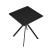 Masa bucatarie HTAT-9205 negru patrata [en.casa] HausGarden Leisure