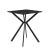Masa bucatarie HTAT-9205 negru patrata [en.casa] HausGarden Leisure