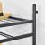 Dulap haine cu 4 rafturi 90 Kg negru 150 x 150 x 40 cm [en.casa] HausGarden Leisure
