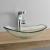 Chiuveta rotunda de blat Kiwa 47 x 30,5 x 13 cm sticla transparent [neu.haus] HausGarden Leisure