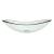 Chiuveta rotunda de blat Kiwa 47 x 30,5 x 13 cm sticla transparent [neu.haus] HausGarden Leisure