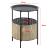 Masuta cafea Beaumont 45 x 35 cm negru/culoarea nisipului [en.casa] HausGarden Leisure