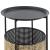 Masuta cafea Beaumont 45 x 35 cm negru/culoarea nisipului [en.casa] HausGarden Leisure