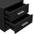 Noptiera Modell3 negru [en.casa] HausGarden Leisure