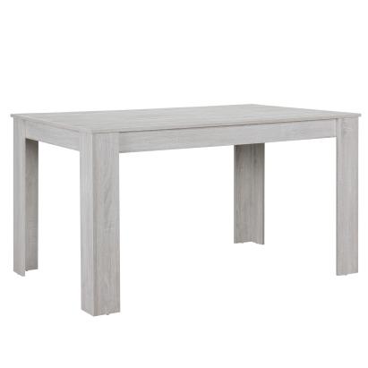 Set  Alma EWTS masa cu 6 scaune culoarea stejarului alb/negru [en.casa] HausGarden Leisure