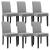 Set  Alma EHTHG masa cu 6 scaune maro deschis/gri deschis/negru [en.casa] HausGarden Leisure