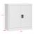 Dulap birou Molise 90 x 40 x 90 cm cu 2 chei gri deschis [en.casa] HausGarden Leisure