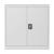 Dulap birou Molise 90 x 40 x 90 cm cu 2 chei gri deschis [en.casa] HausGarden Leisure