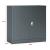 Dulap birou Molise 90 x 40 x 90 cm cu 2 chei gri inchis [en.casa] HausGarden Leisure