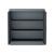 Dulap birou Molise 90 x 40 x 90 cm cu 2 chei gri inchis [en.casa] HausGarden Leisure