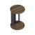 Masuta living, en.casa, Frederiksberg, 64x34cm, pal, nuc, antracit HausGarden Leisure