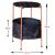 Beistelltisch Suonenjoki 59x47cm Bronzefarben / Marmoroptik Schwarz [en.casa] HausGarden Leisure