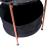 Beistelltisch Suonenjoki 59x47cm Bronzefarben / Marmoroptik Schwarz [en.casa] HausGarden Leisure
