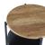Beistelltisch Suonenjoki 59x47cm Schwarz / Walnussoptik [en.casa] HausGarden Leisure