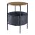 Beistelltisch Suonenjoki 59x47cm Schwarz / Walnussoptik [en.casa] HausGarden Leisure