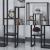 Suport plante Blaavandshuk 150x60x19cm metal negru [en.casa] HausGarden Leisure