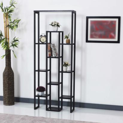 Suport plante Blaavandshuk 150x60x19cm metal negru [en.casa] HausGarden Leisure