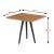Couchtisch Ballerup  50 x 45 x 45 cm Schwarz / Walnuss-Optik [en.casa] HausGarden Leisure